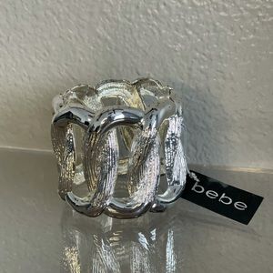Chunky Silver Bebe bracelet